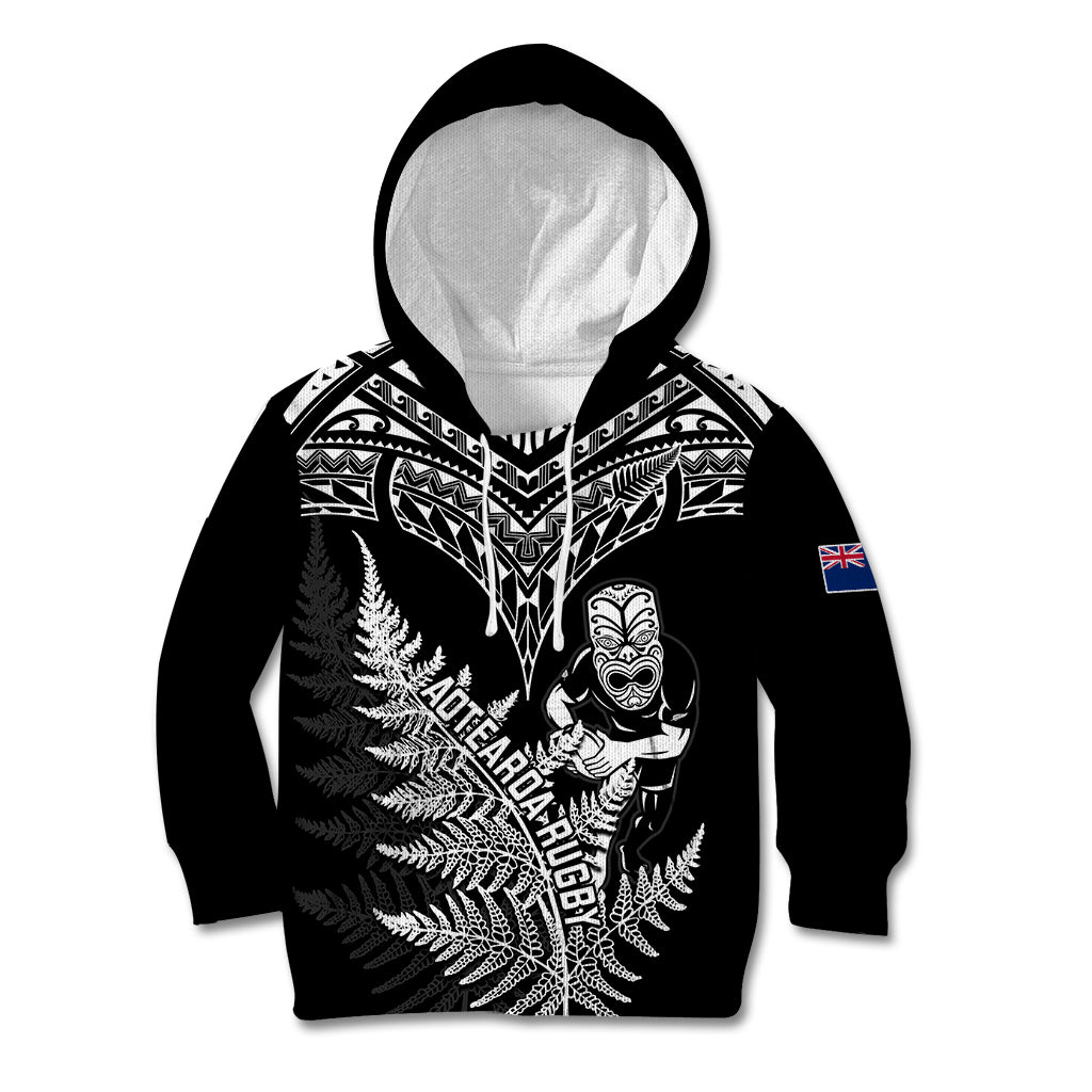 personalised-new-zealand-silver-fern-rugby-kid-hoodie-go-all-black-2023-world-cup
