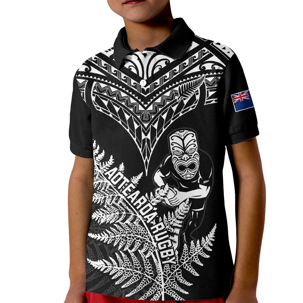 personalised-new-zealand-silver-fern-rugby-kid-polo-shirt-go-all-black-2023-world-cup