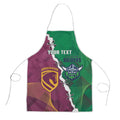 Broncos and Raiders Rugby Custom Apron Dynamic Version