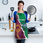 Broncos and Raiders Rugby Custom Apron Dynamic Version