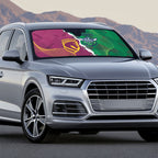 Broncos and Raiders Rugby Custom Auto Sun Shade Dynamic Version