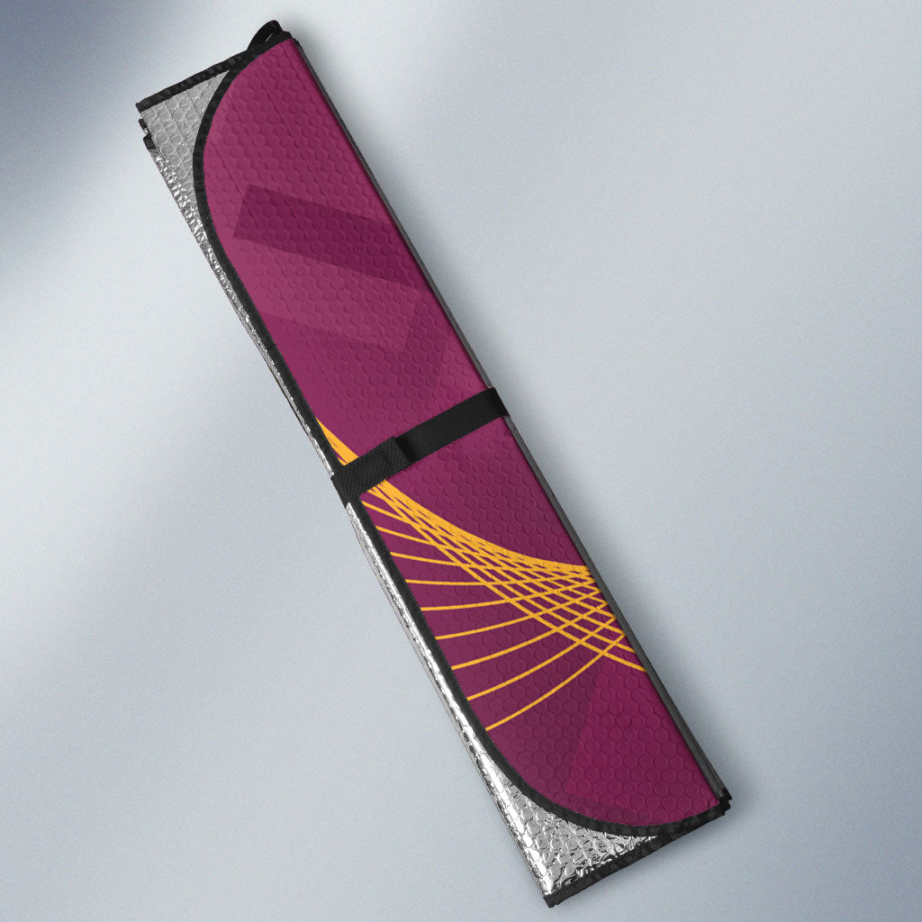 Broncos and Raiders Rugby Custom Auto Sun Shade Dynamic Version
