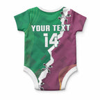 Broncos and Raiders Rugby Custom Baby Onesie Dynamic Version