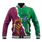 Broncos and Raiders Rugby Custom Baseball Jacket Dynamic Version