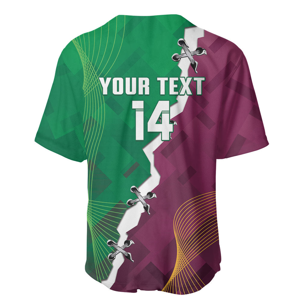 Broncos and Raiders Rugby Custom Baseball Jersey Dynamic Version