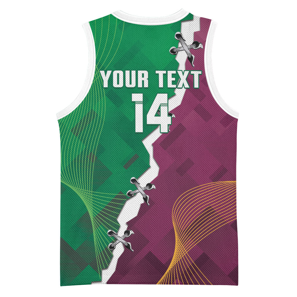 Broncos and Raiders Rugby Custom Basketball Jersey Dynamic Version