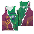 Broncos and Raiders Rugby Custom Basketball Jersey Dynamic Version