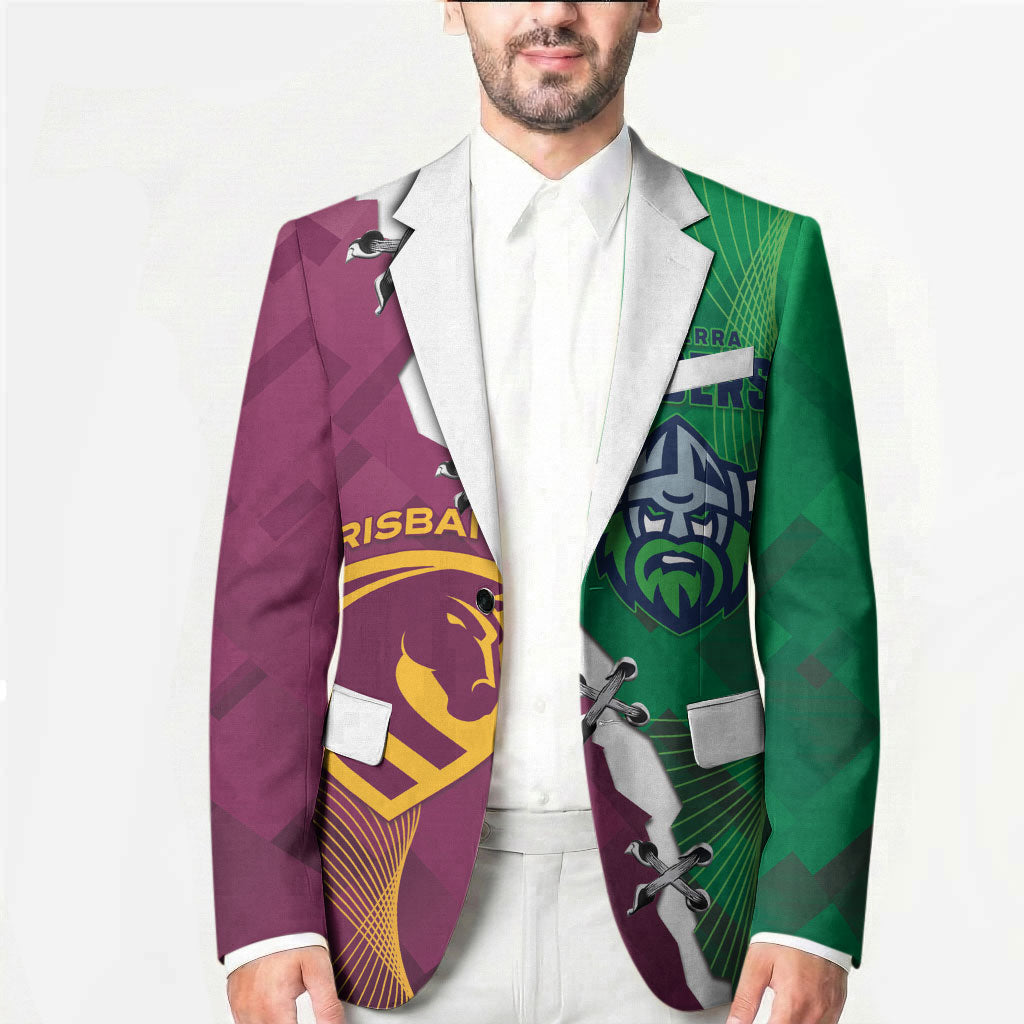 Broncos and Raiders Rugby Custom Blazer Dynamic Version