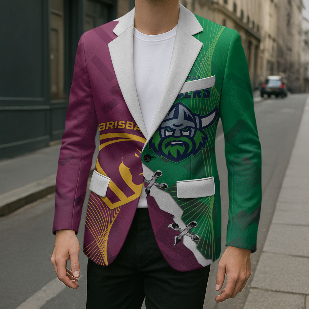 Broncos and Raiders Rugby Custom Blazer Dynamic Version