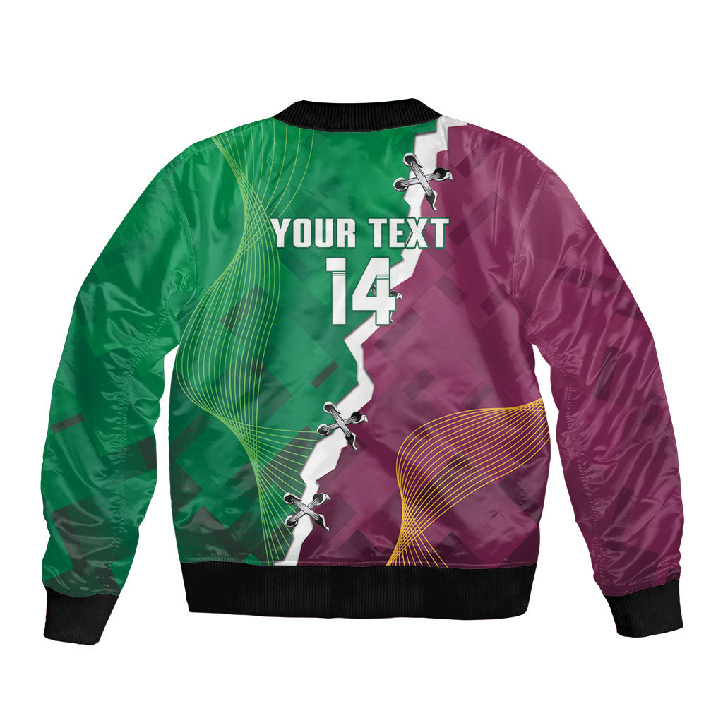 Broncos and Raiders Rugby Custom Bomber Jacket Dynamic Version