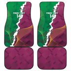 Broncos and Raiders Rugby Custom Car Mats Dynamic Version