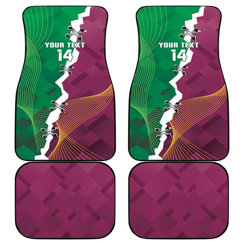 Broncos and Raiders Rugby Custom Car Mats Dynamic Version