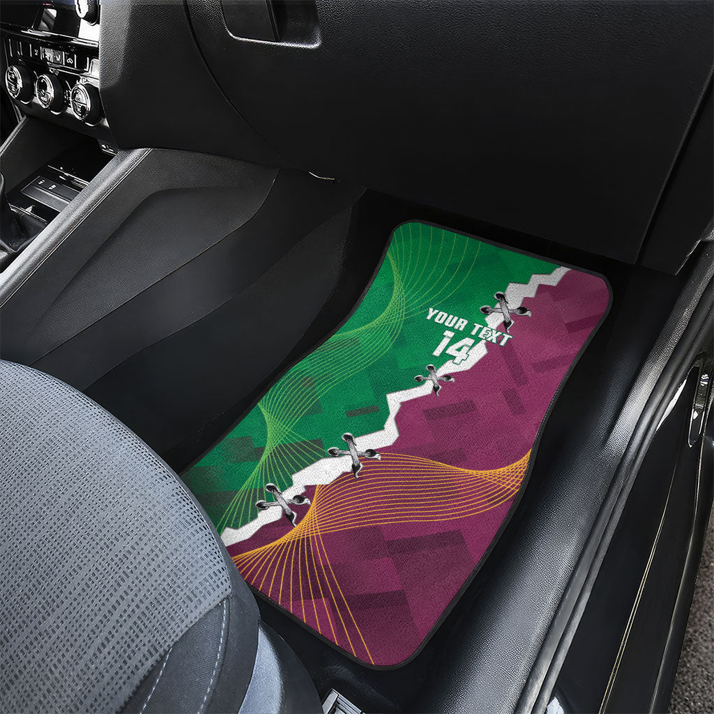 Broncos and Raiders Rugby Custom Car Mats Dynamic Version