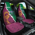 Broncos and Raiders Rugby Custom Car Seat Cover Dynamic Version