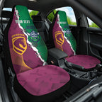 Broncos and Raiders Rugby Custom Car Seat Cover Dynamic Version