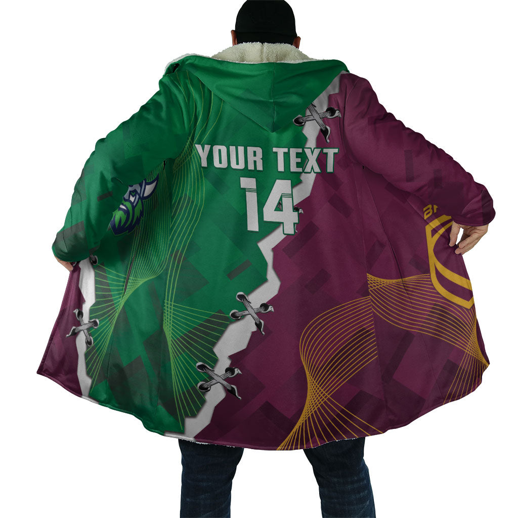 Broncos and Raiders Rugby Custom Cloak Dynamic Version