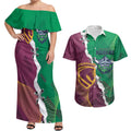Broncos and Raiders Rugby Custom Couples Matching Off Shoulder Maxi Dress and Hawaiian Shirt Dynamic Version