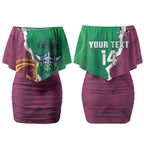 Broncos and Raiders Rugby Custom Couples Matching Off Shoulder Short Dress and Hawaiian Shirt Dynamic Version