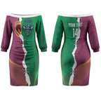 Broncos and Raiders Rugby Custom Couples Matching Off The Shoulder Long Sleeve Dress and Hawaiian Shirt Dynamic Version