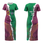 Broncos and Raiders Rugby Custom Couples Matching Short Sleeve Bodycon Dress and Long Sleeve Button Shirt Dynamic Version