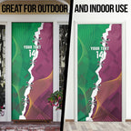Broncos and Raiders Rugby Custom Door Cover Dynamic Version
