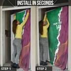 Broncos and Raiders Rugby Custom Door Cover Dynamic Version