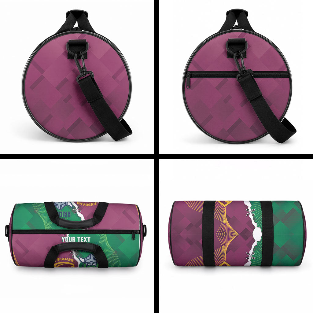Broncos and Raiders Rugby Custom Duffle Bag Dynamic Version