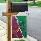 Broncos and Raiders Rugby Custom Garden Flag Dynamic Version