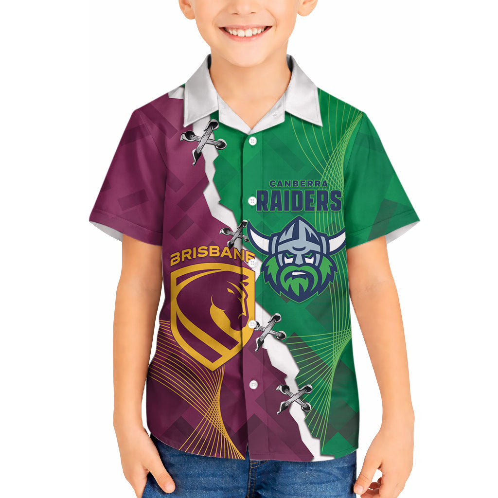 Broncos and Raiders Rugby Custom Hawaiian Shirt Dynamic Version