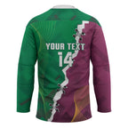 Broncos and Raiders Rugby Custom Hockey Jersey Dynamic Version