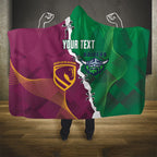 Broncos and Raiders Rugby Custom Hooded Blanket Dynamic Version