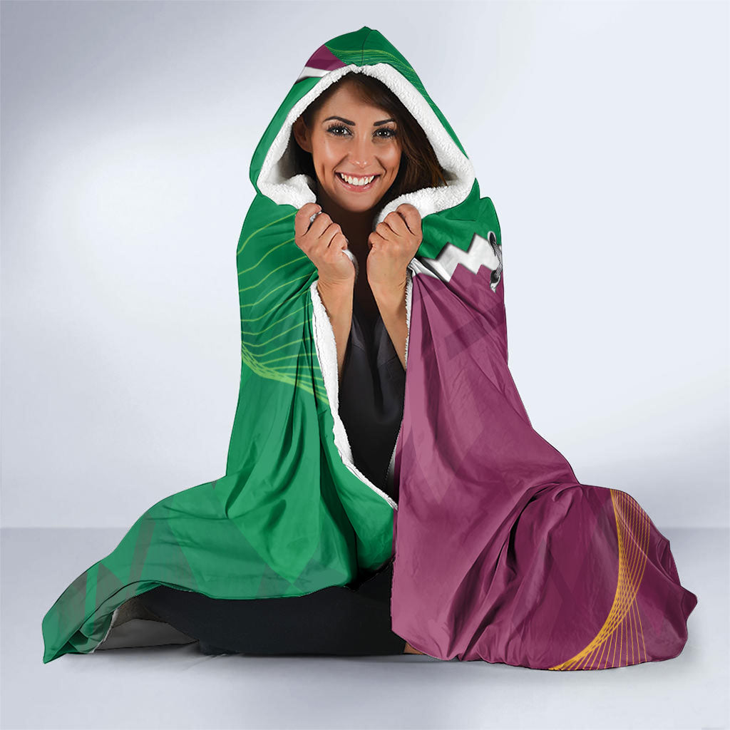 Broncos and Raiders Rugby Custom Hooded Blanket Dynamic Version