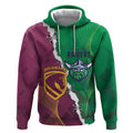 Broncos and Raiders Rugby Custom Hoodie Dynamic Version