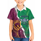 Broncos and Raiders Rugby Custom Kid Hawaiian Shirt Dynamic Version