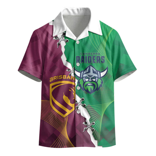 Broncos and Raiders Rugby Custom Kid Hawaiian Shirt Dynamic Version