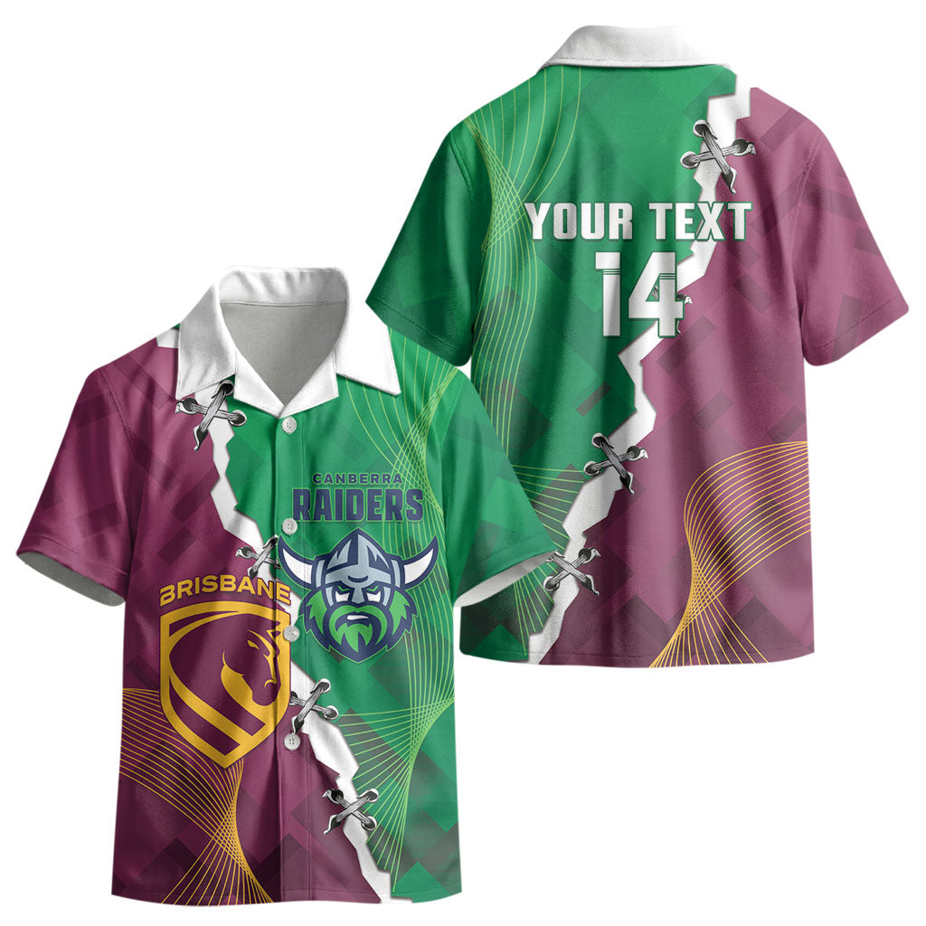 Broncos and Raiders Rugby Custom Kid Hawaiian Shirt Dynamic Version