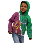 Broncos and Raiders Rugby Custom Kid Hoodie Dynamic Version