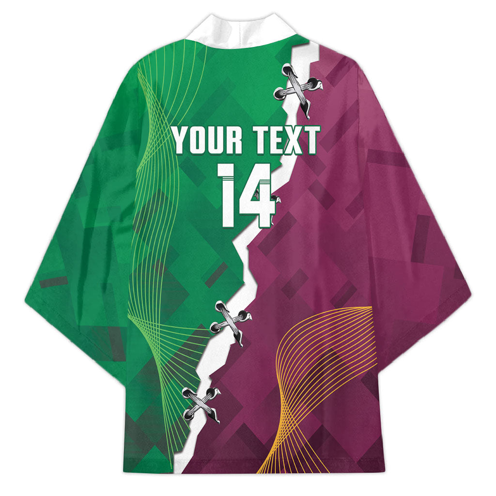 Broncos and Raiders Rugby Custom Kimono Dynamic Version