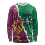 Broncos and Raiders Rugby Custom Long Sleeve Shirt Dynamic Version