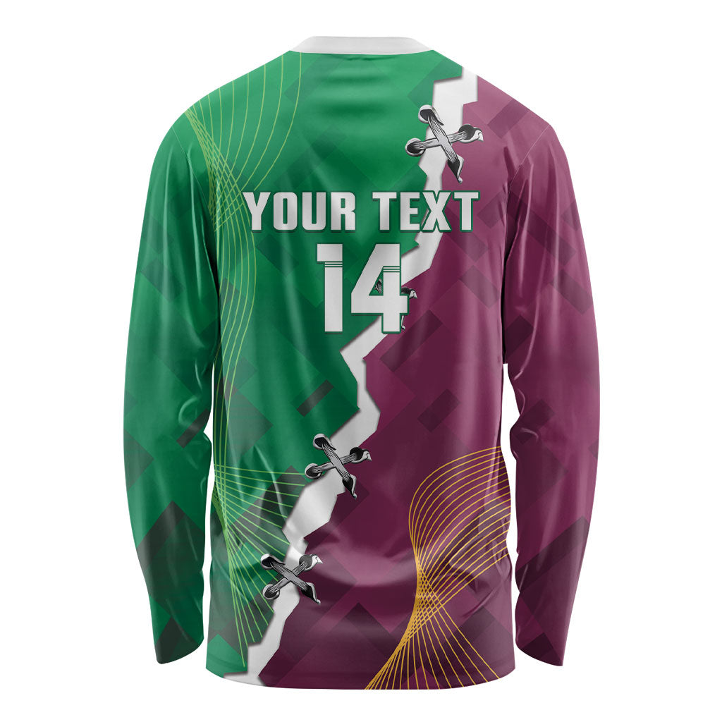 Broncos and Raiders Rugby Custom Long Sleeve Shirt Dynamic Version