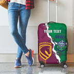 Broncos and Raiders Rugby Custom Luggage Cover Dynamic Version