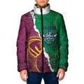 Broncos and Raiders Rugby Custom Padded Jacket Dynamic Version