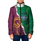 Broncos and Raiders Rugby Custom Padded Jacket Dynamic Version