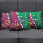 Broncos and Raiders Rugby Custom Pillow Cover Dynamic Version