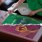Broncos and Raiders Rugby Custom Puzzle Dynamic Version