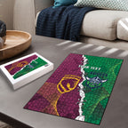 Broncos and Raiders Rugby Custom Puzzle Dynamic Version