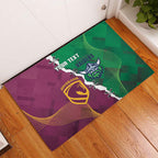 Broncos and Raiders Rugby Custom Rubber Doormat Dynamic Version