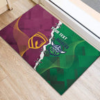 Broncos and Raiders Rugby Custom Rubber Doormat Dynamic Version