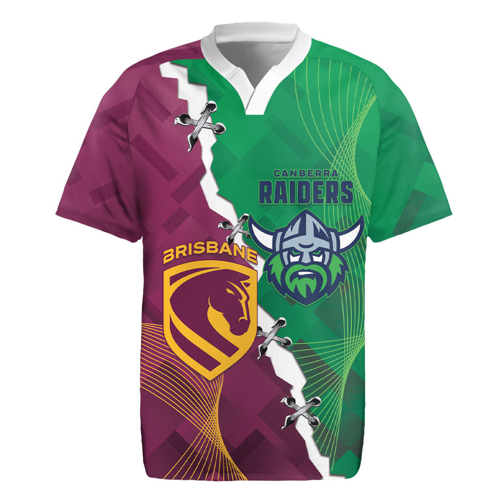 Broncos and Raiders Rugby Custom Rugby Jersey Dynamic Version