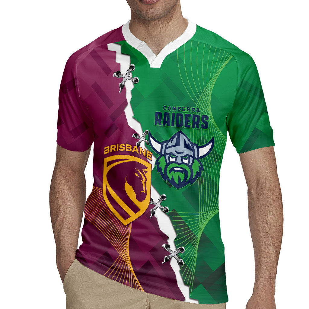 Broncos and Raiders Rugby Custom Rugby Jersey Dynamic Version